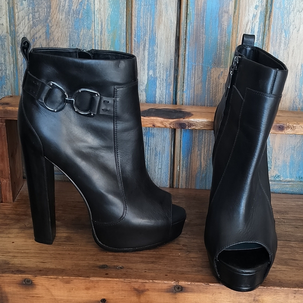 Monika Chiang Fetter Platform Ankle Boots Open Toe 40 (imperfect, see pics)